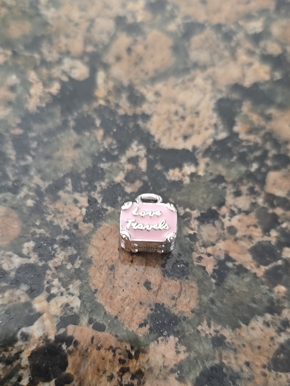 Pandora Pink Enamel 'Love Travels' Suitcase Charm